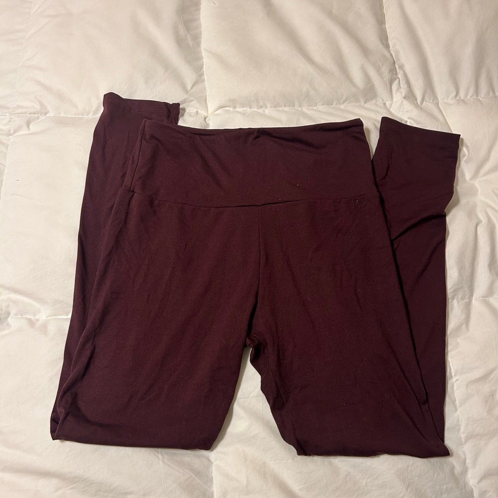 Burgundy Leggings